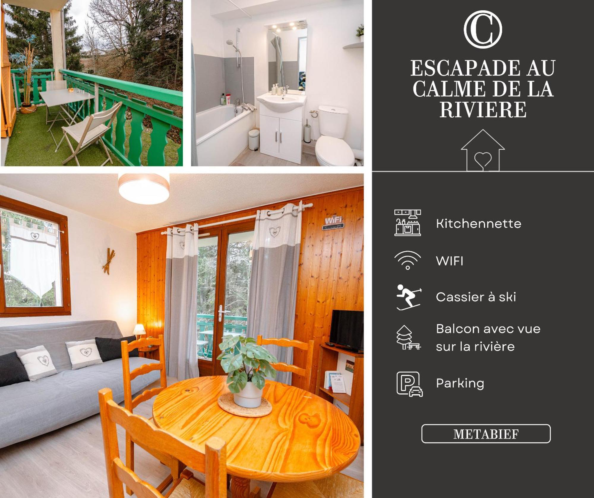 Apartamento Escapade Au Calme De La Riviere Métabief Exterior foto